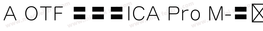 A OTF 教科書ICA Pro M字体转换